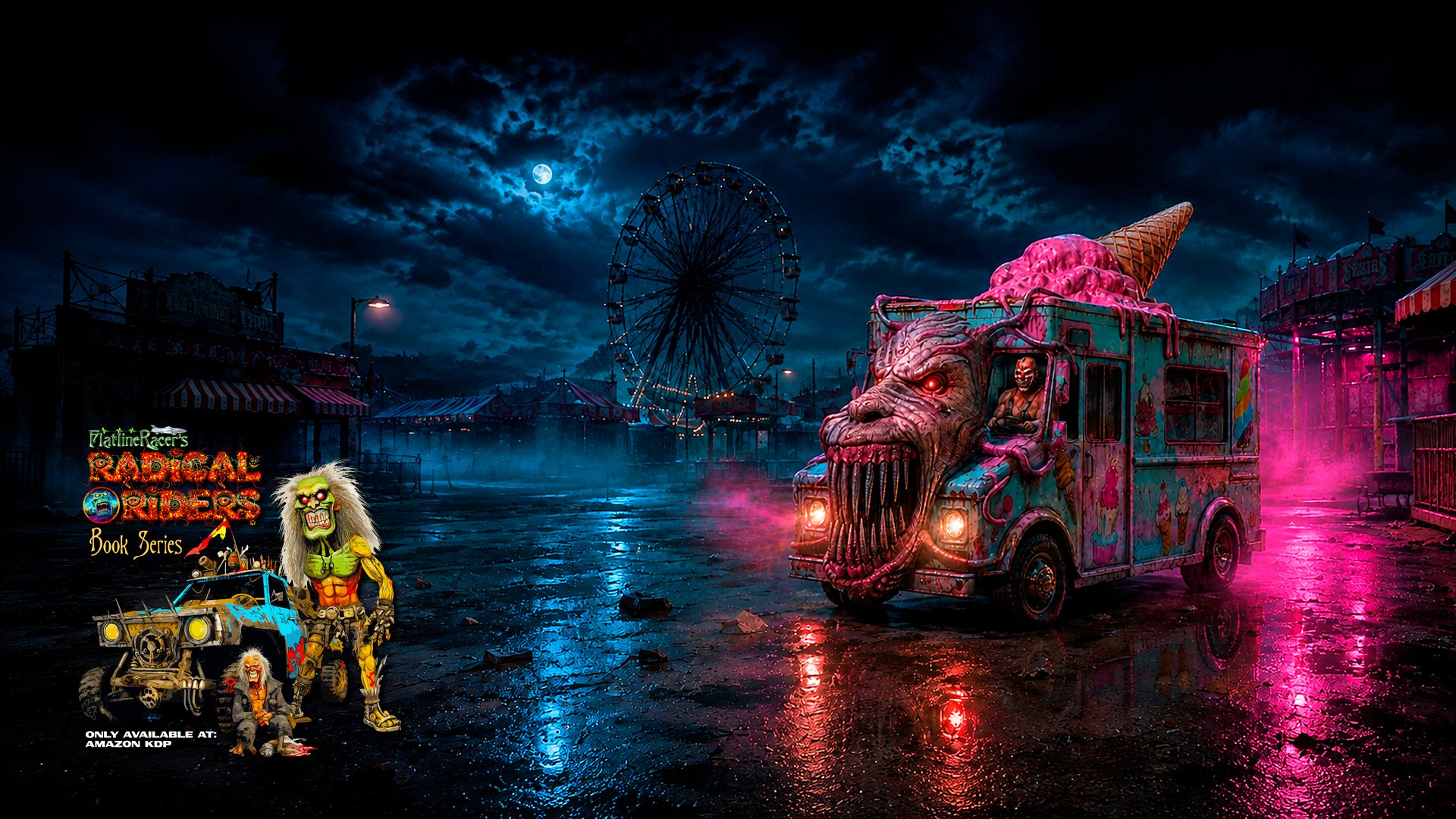 Ice cream truck (wide) — book series