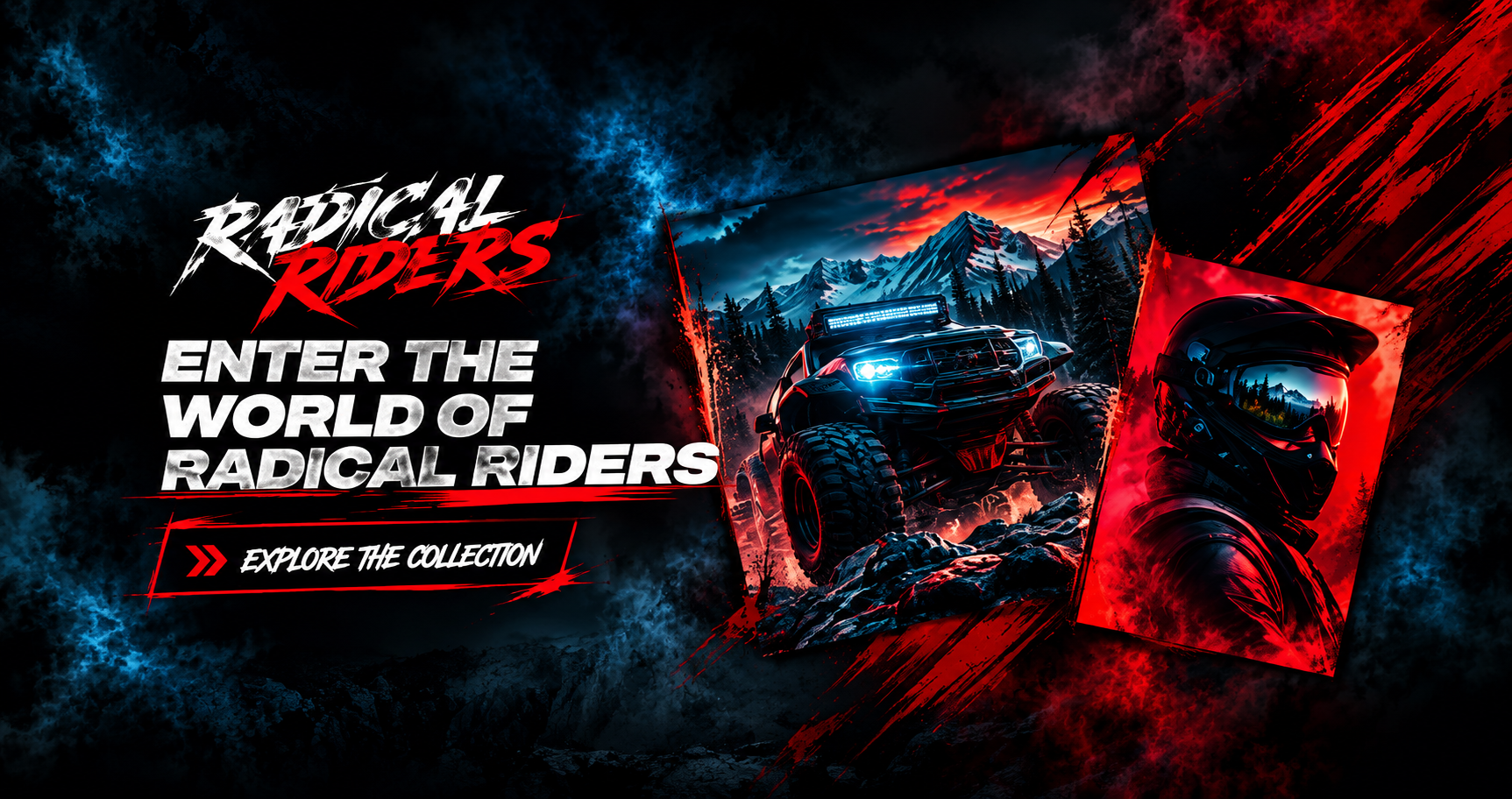 Enter the World of Radical Riders — explore the collection at the official Fourthwall store